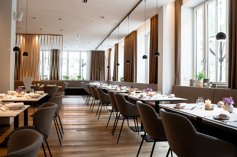 Ambiente des Restaurants in der ehemaligen Sparkasse